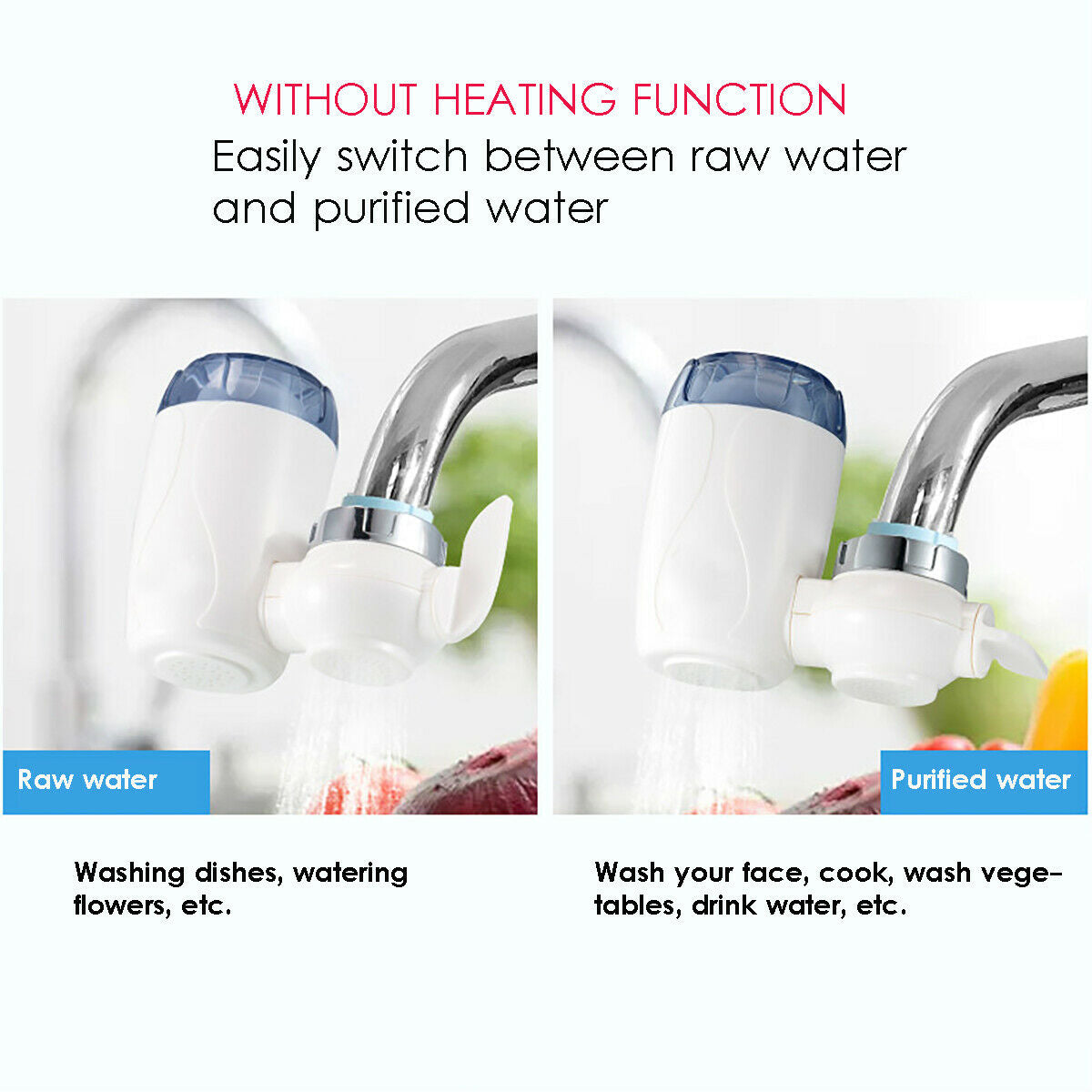 Tap Water Purifier Clean Kitchen Faucet Washable Removal Replacement Filte