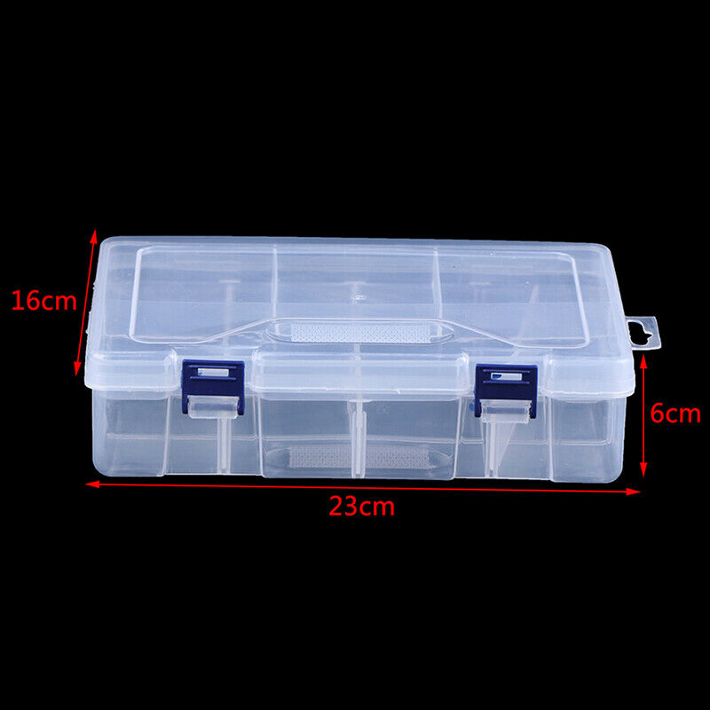 8 Cells Double layer Plastic Storage Box Jewellery Earring Beads Case Contai Qx