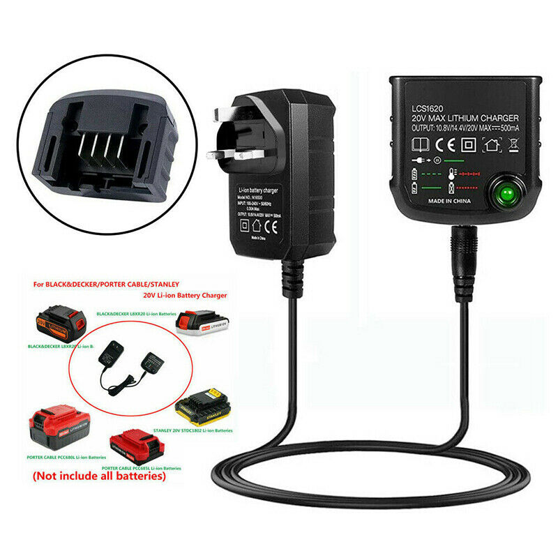 For Black&Decker LBX20 20Volt Li-ion Battery Charger LB20 LB2X4020 LCS1620 Part