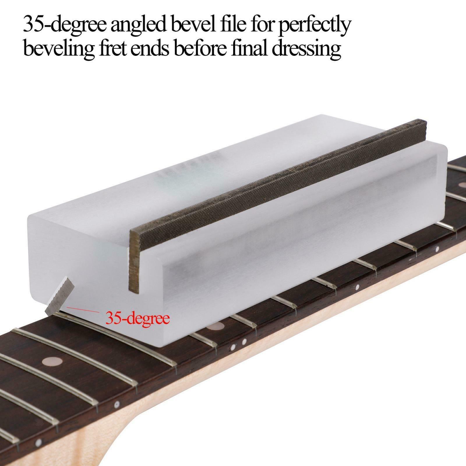 Guitar Fret Crowning End Bevel Files, Guitar Fret Beveling File 35 Deg & 90 Deg