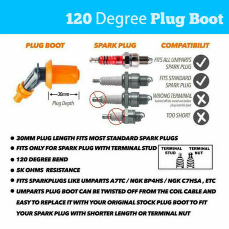 Racing AC CDI Box Ignition Coil Spark Plug For