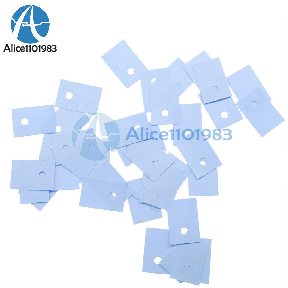 1000PCS TO-220 Insulation Pads Silicone Heatsink Shim for Laptop GPU CPU