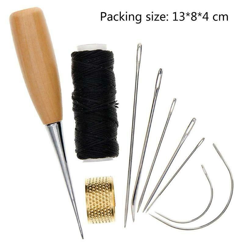 1 Set Sewing Needle Awl Leather Craft Sewing Stitching Leathercraft Accessories