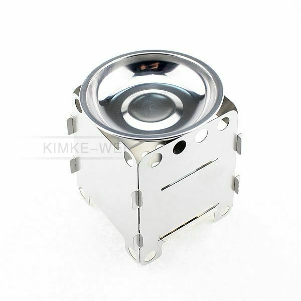 Camping Portable Folding Outdoor Camping Wood Stove Cooking Survival Burning