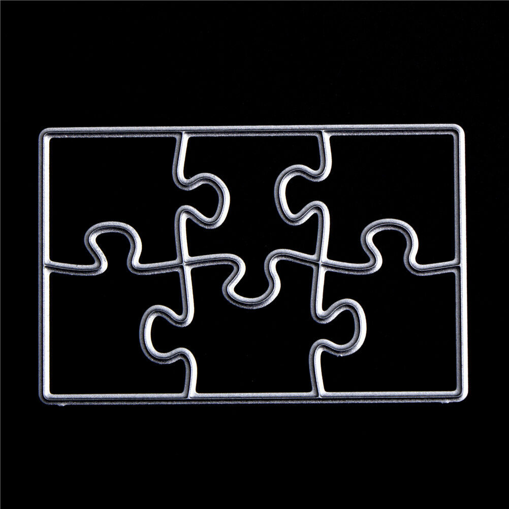 Puzzle Metal Cutting Dies Stencils For Scrapbookings DIY Cards Crafts Embo.l8