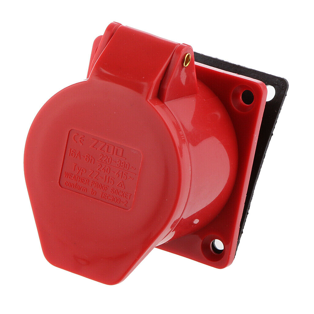 5 pin Plug Industrial Socket IP44 Waterproof 3 Phase 380V 16Amp