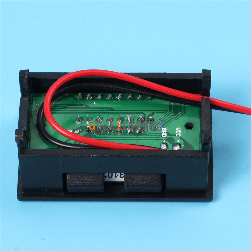 12V ACID Lead Battery Capacity Indicator Charge Level LED Tester Red Voltmeter