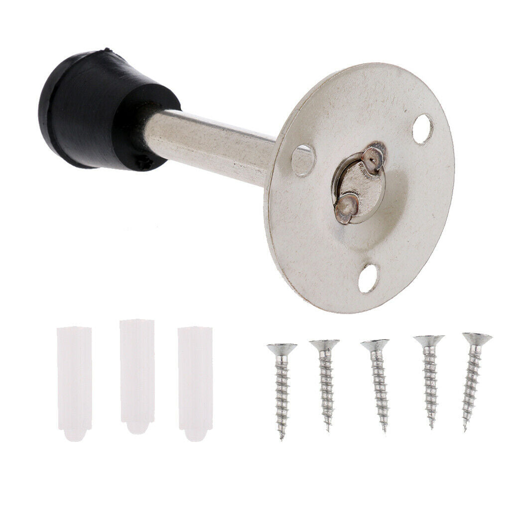 Stainless Steel Door Stop Door Holder Catcher Wall Protector ##2 - 90x45mm