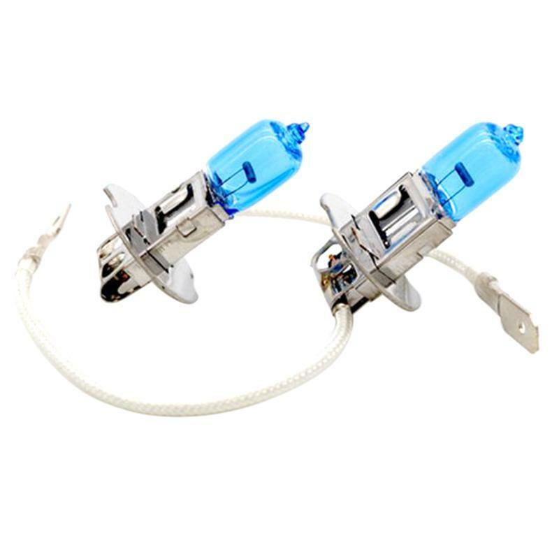 2x H3 White LED Bulbs Halogen Fog Driving Light Bulbs DRL Fog Light Bulbs