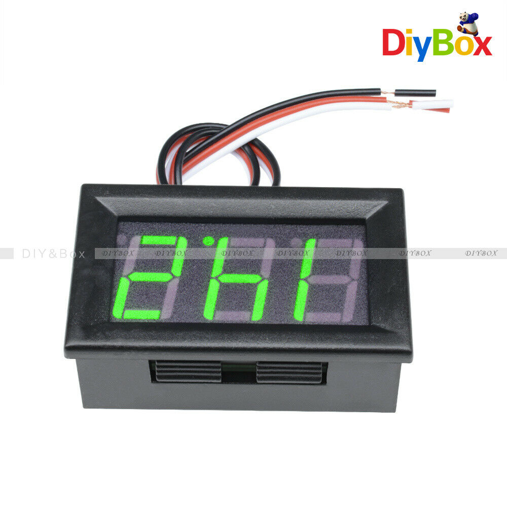 0.56" DC4.7-30.0V LED Digital Voltmeter Panel Accurate Meter 3 Wire Green