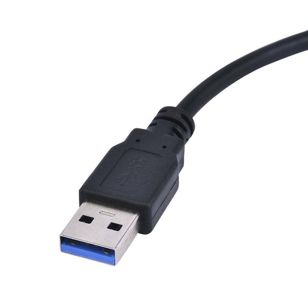 USB 3.0 To SATA 22Pin SSD 2.5 Inch HDD SSD Hard Disk Drive Adapter Cable Black