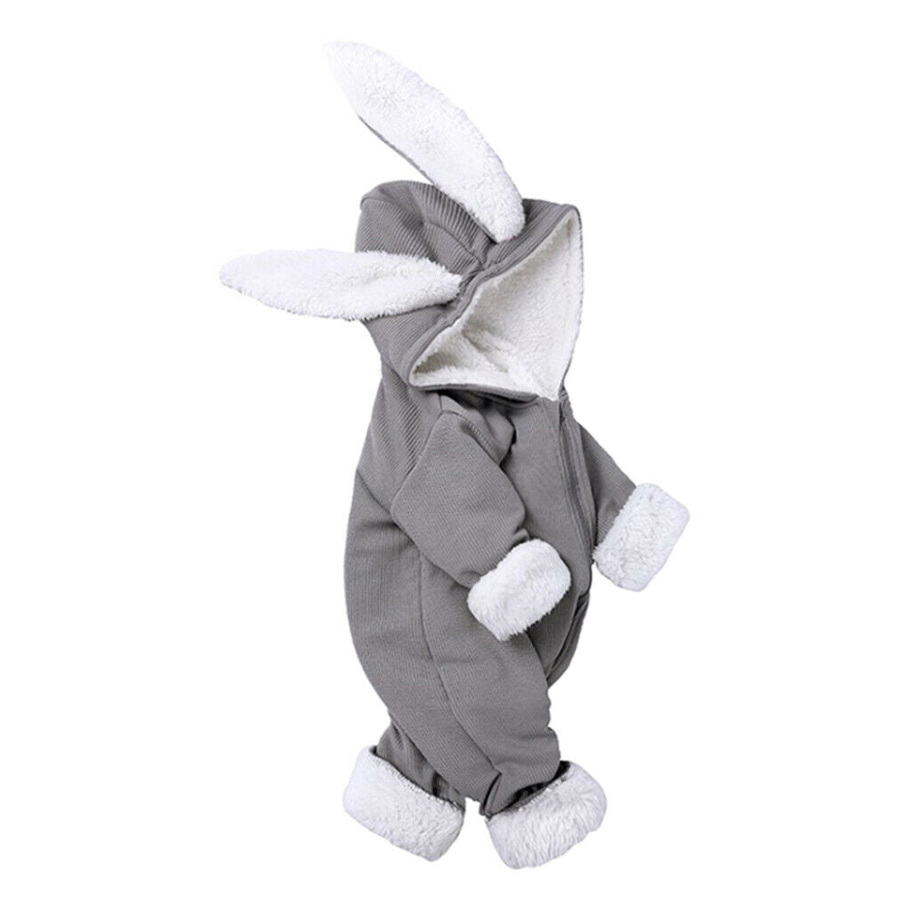 Newborn Infant Clothes Romper Jumpsuit for Baby Girl Boy Gray(3-6 Months)
