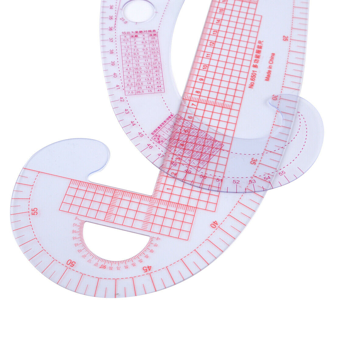 Multi-style Measure Tool French Curve Metric Ruler for Dressmaking Sewing 5x An