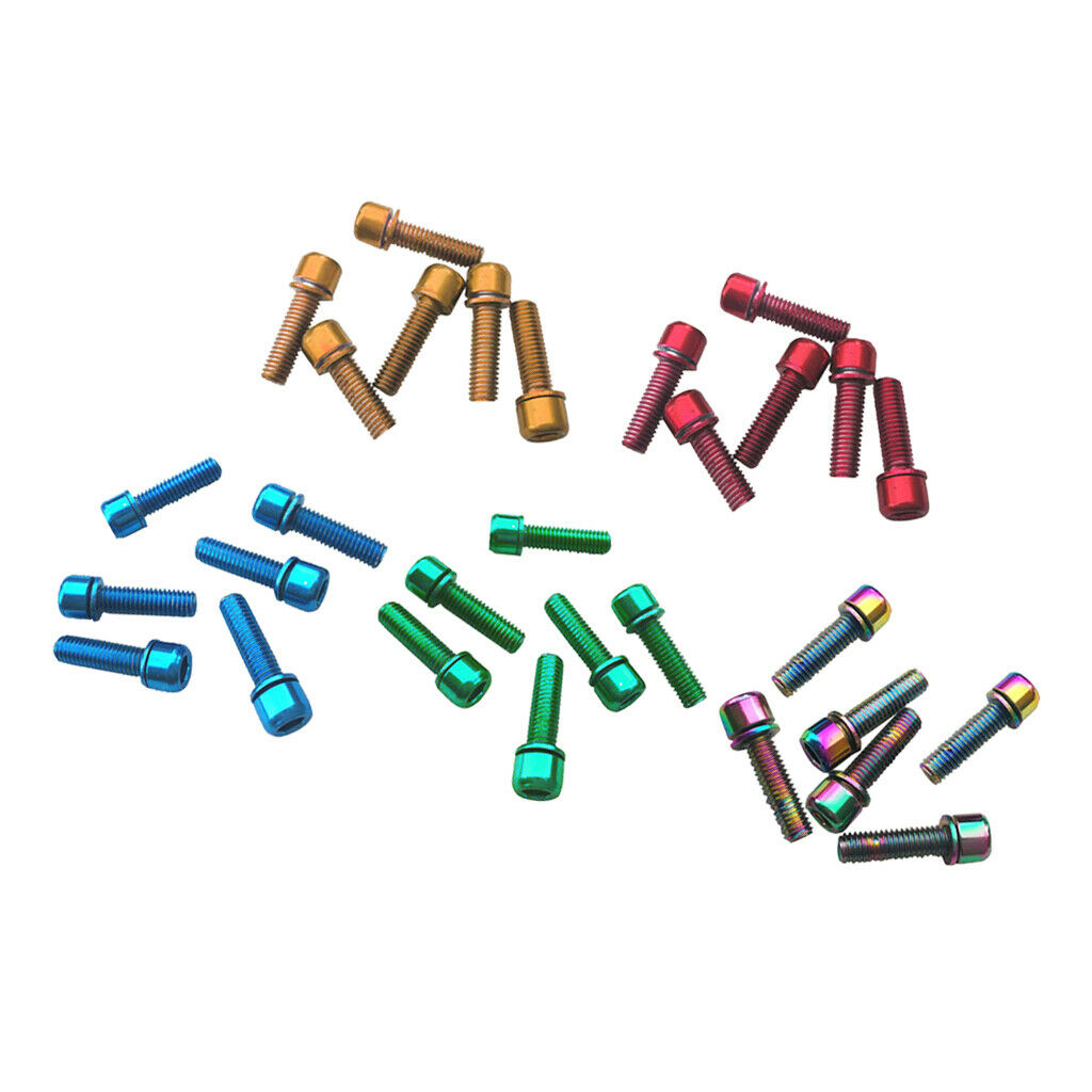 30pcs Screws M5x18mm For Disc Brake Caliper Bike  DIY Part Accessory