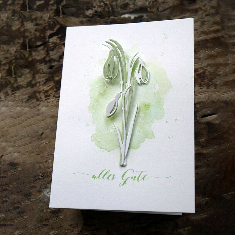Flower Branch Metal Cutting Dies Stencil for DIY Scrapbooking Paper Card .l8