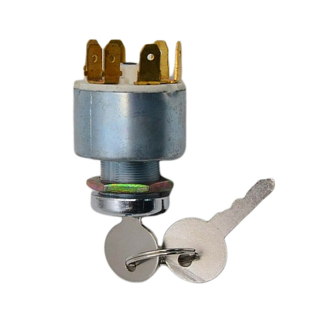 Key Switch Ignition Barrel And 2 Keys 12V