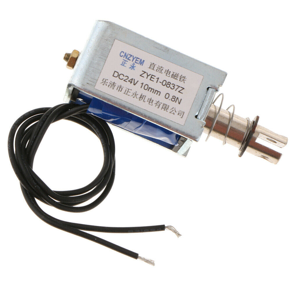 2Pcs DC With Push Pull Solenoid Bolt Locks Automatically 24V