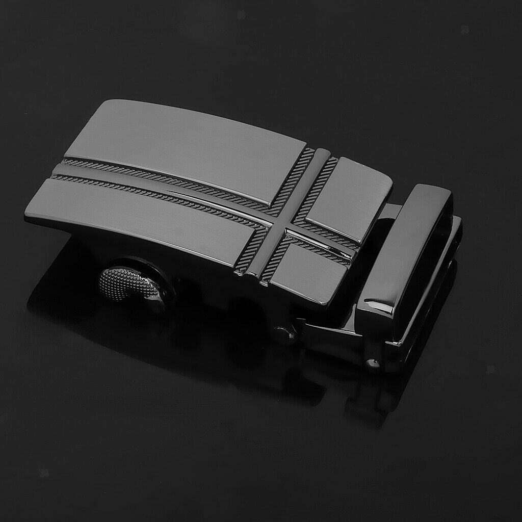2Pcs Fashion Belt Buckle Only Automatic Slide Buckle Business 1.4'' Belt