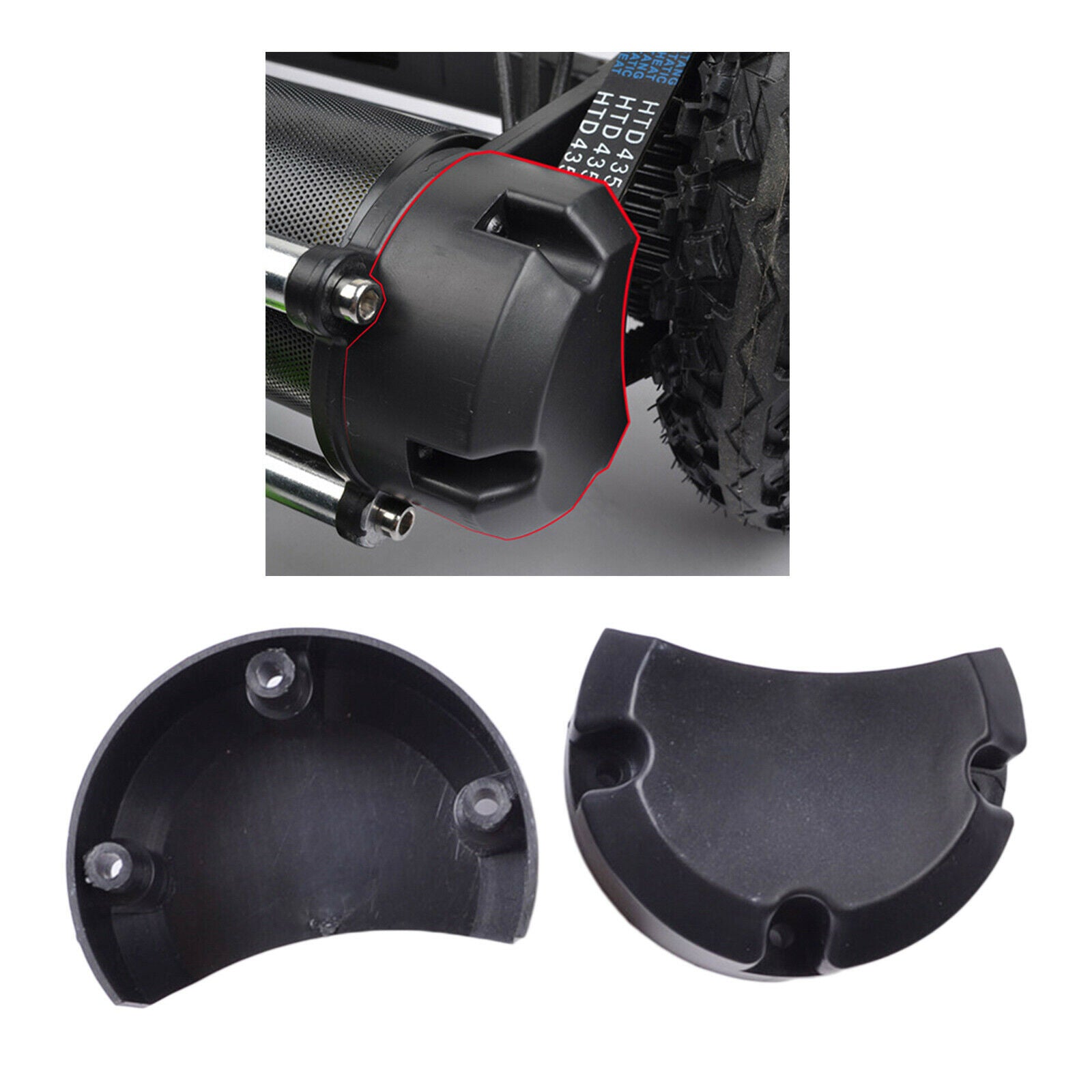 2x Electric All Terrain Skateboard Belt Covers Off Road Skate Board Case