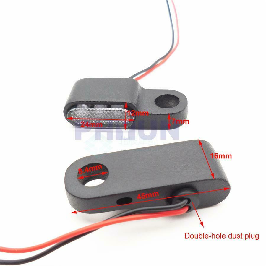 2x Universal Aluminum Mini LED Motorcycle Turn Signal Indicators Blinker Lights