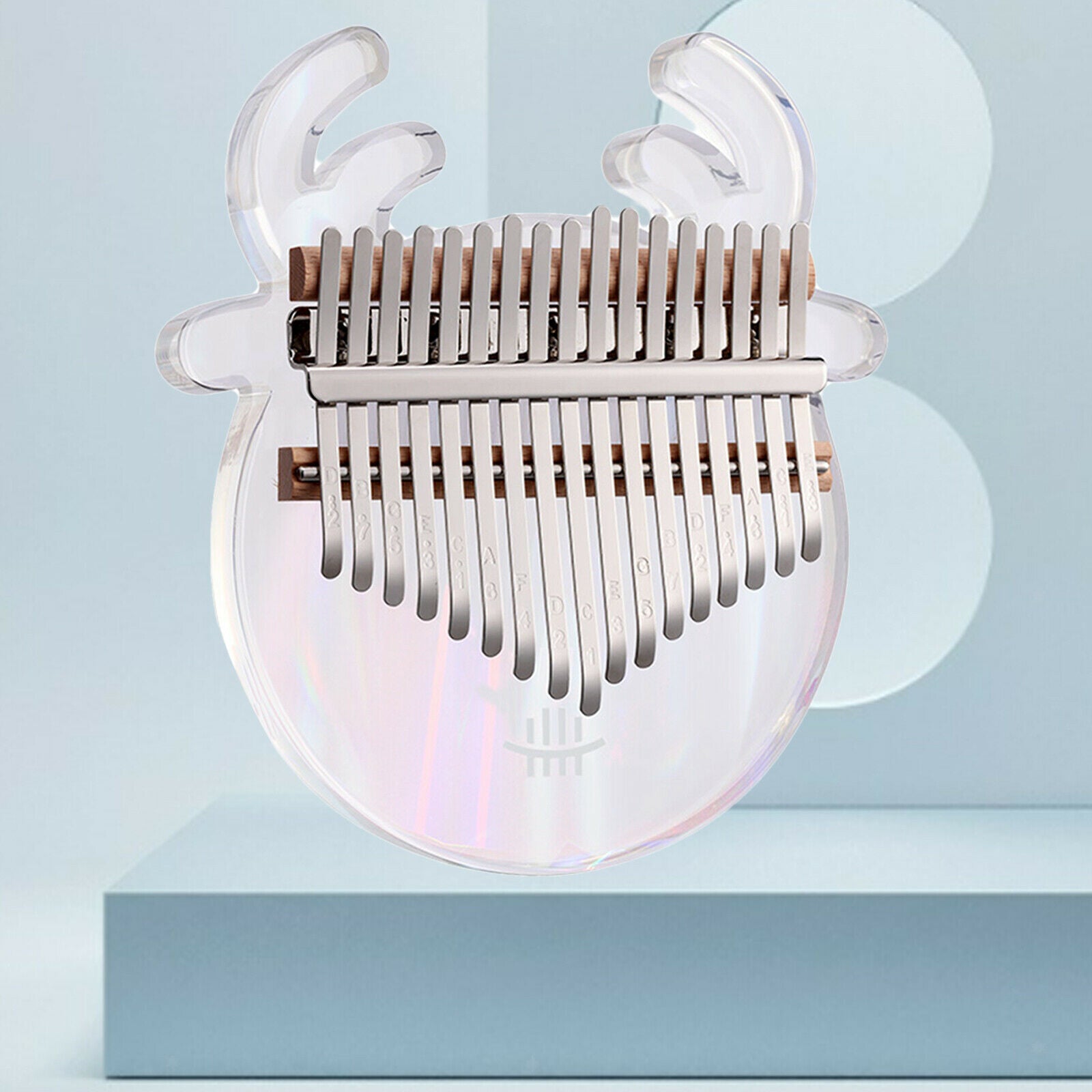 Cute Kalimba Thumb Piano 17-key Animal-shaped for Beginner Rainbow Deer