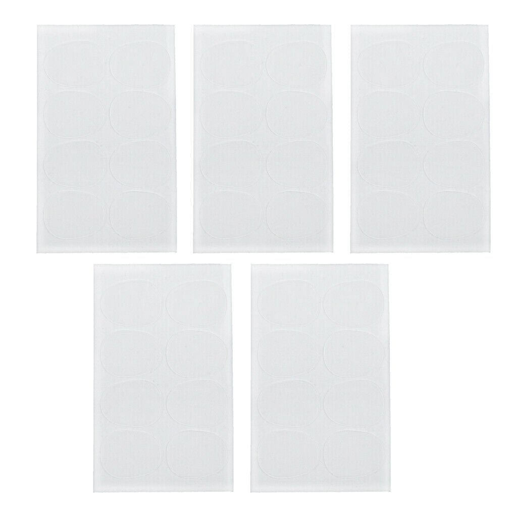 40 lot Clarinet Clear Mouthpiece Patch Pad Rubber for Clarinet Replacement