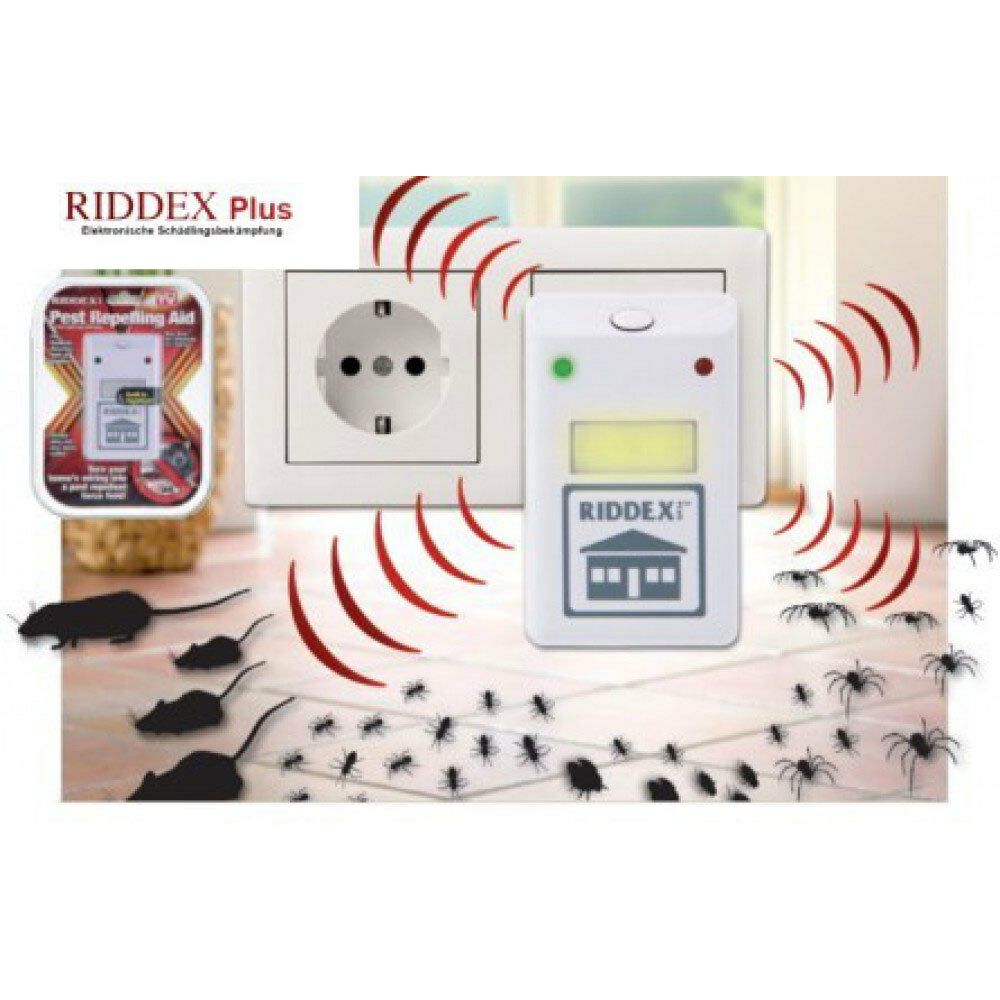 Riddex Plus Repulse Repellent Ultrasound Anti-nuisibles Mouse Insects Power New