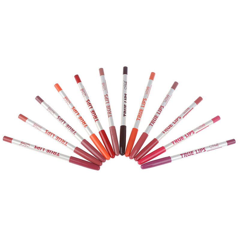 12 Colors Lipliner Pencil Waterproof Lip Eye Brow Cosmetic Makeup Colorful PBDA