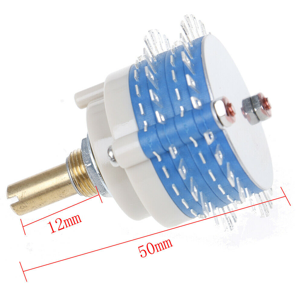 2Pole 24step 2x24 rotary switch attenuator volume control DIY pot potentiome  SJ