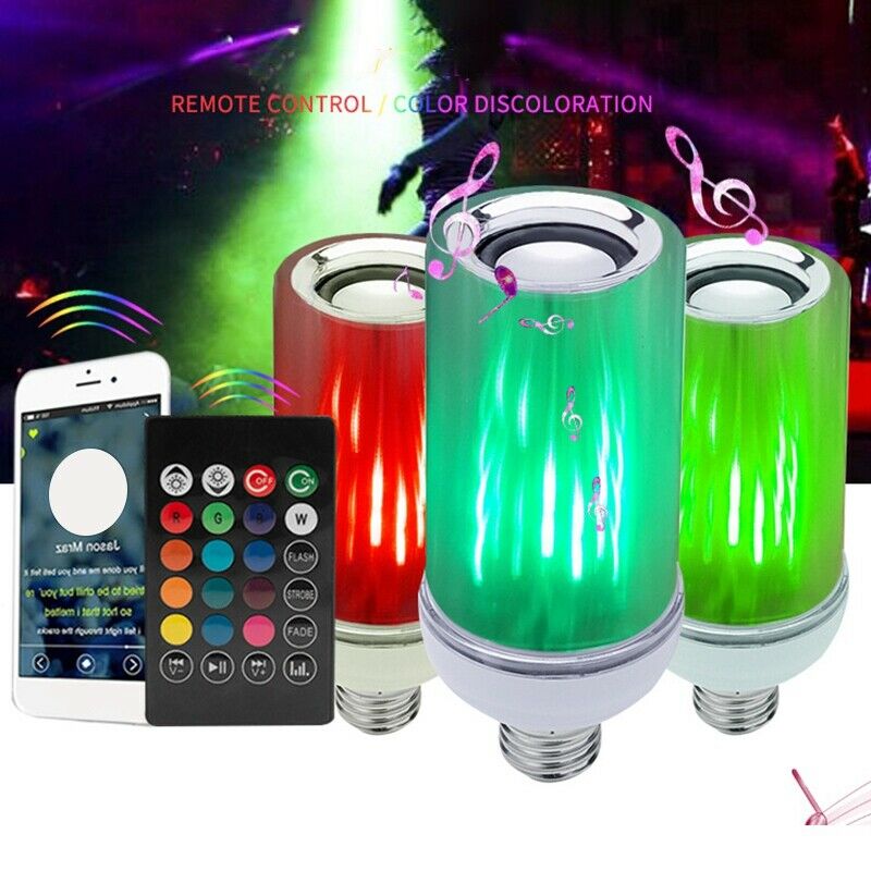 Bluetooth Audio LED Music Light Mobile APP Control Colorful Music Light Smart W8