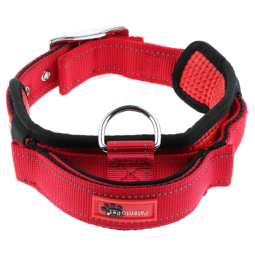 Pet Dog Collar Neck Belt with Adjustable Strap Dog Cat Pet Accessories Red