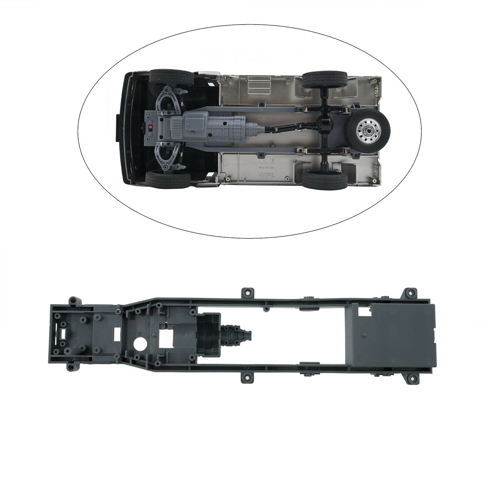 RC Car Chassis for WPL D12 1/10 4WD RC Truck  Car Replacement Parts