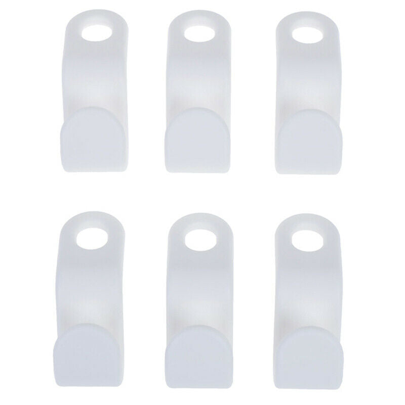 6pcs Wardrobe Space-saving Stack Hanger Hooks Plastic Coat Closet Hanger .l8