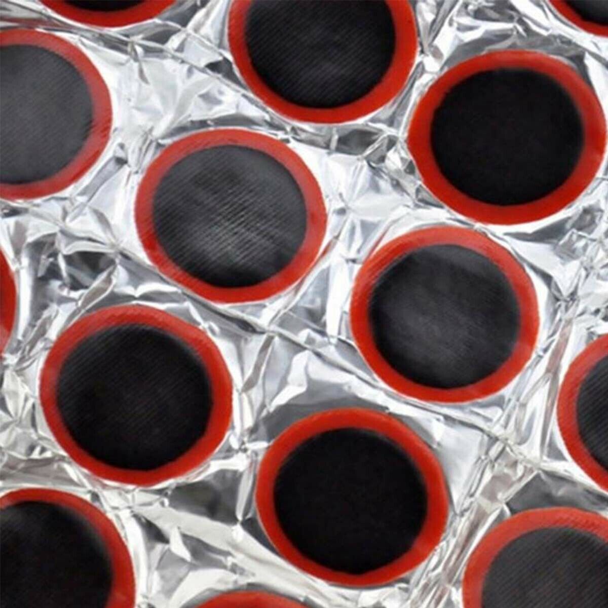 48pcs Rubber Patches Bicycle Motor Puncture Tube Inner Tire Tyre Bike Kit Repair