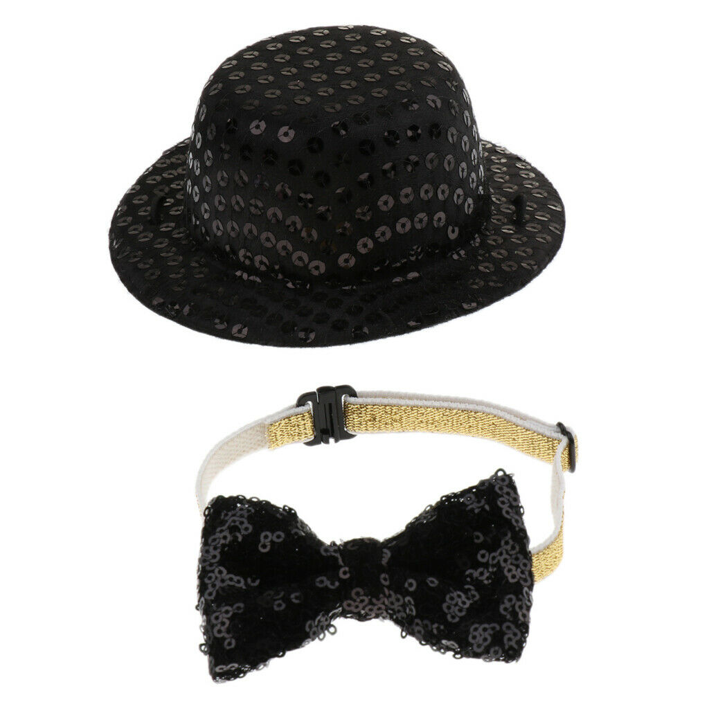 Pet Dog Hat, Xmas Party Holiday Dress Up Hats/  Black