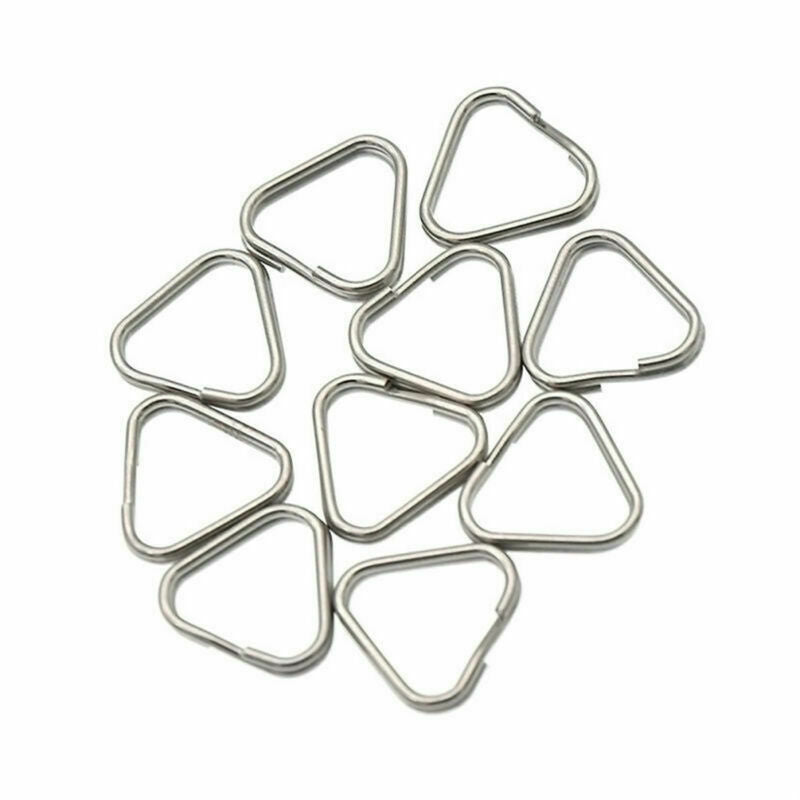 50pcs Metal Triangle Rings Split Camera Strap Hook Replacement Part Accessory