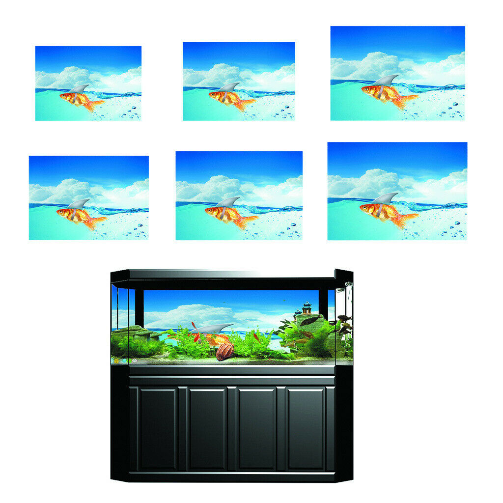 Aquarium Fish Tank Adhesive Background Picture Wall Decoration XS