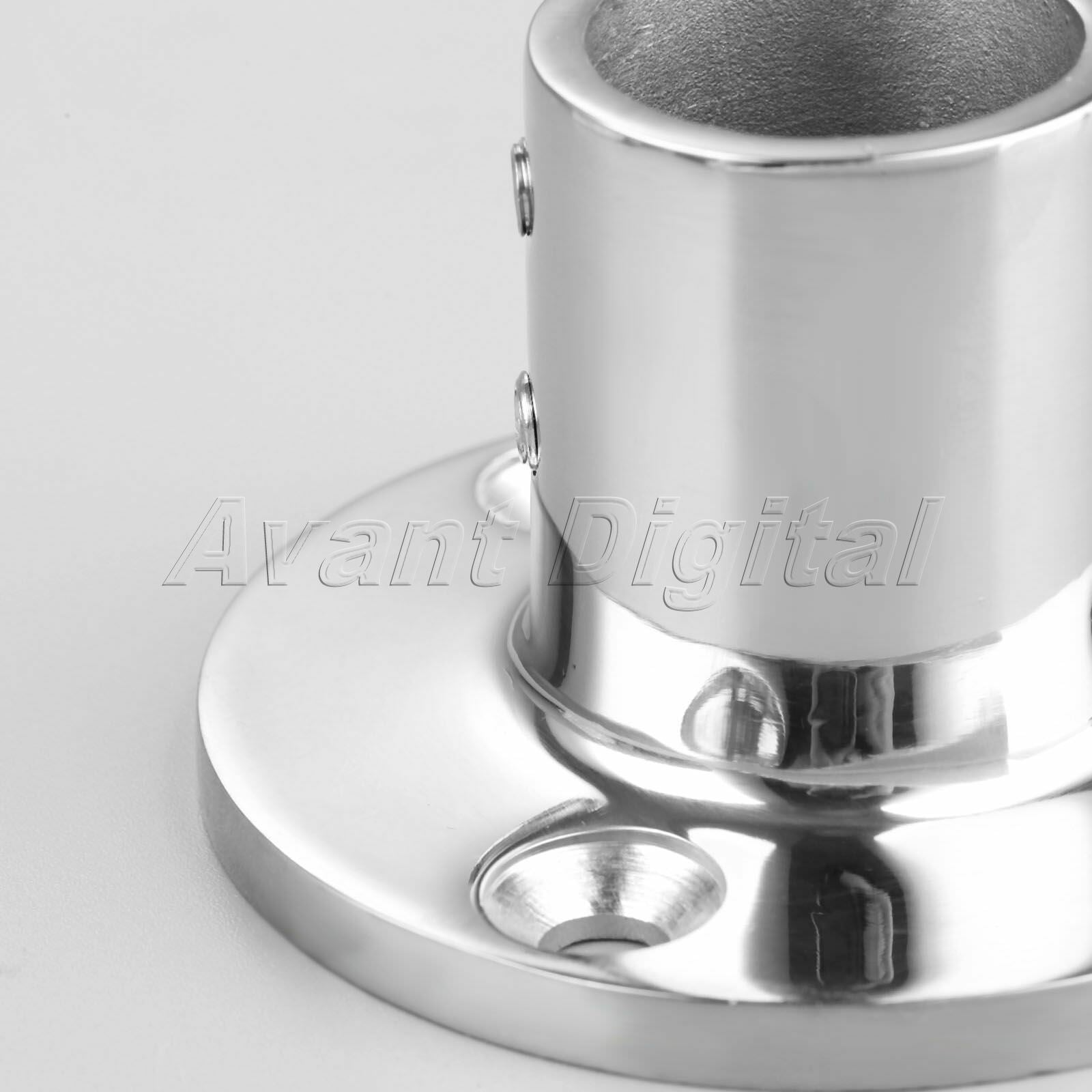 Boat Hand Rail Fortings 90 Degree 1" 25mm Round Base Marine Stainless Steel