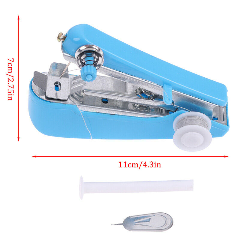 Portable Hand-Held Sewing Machine Mini Clothes Fabric Portable Pock.l8