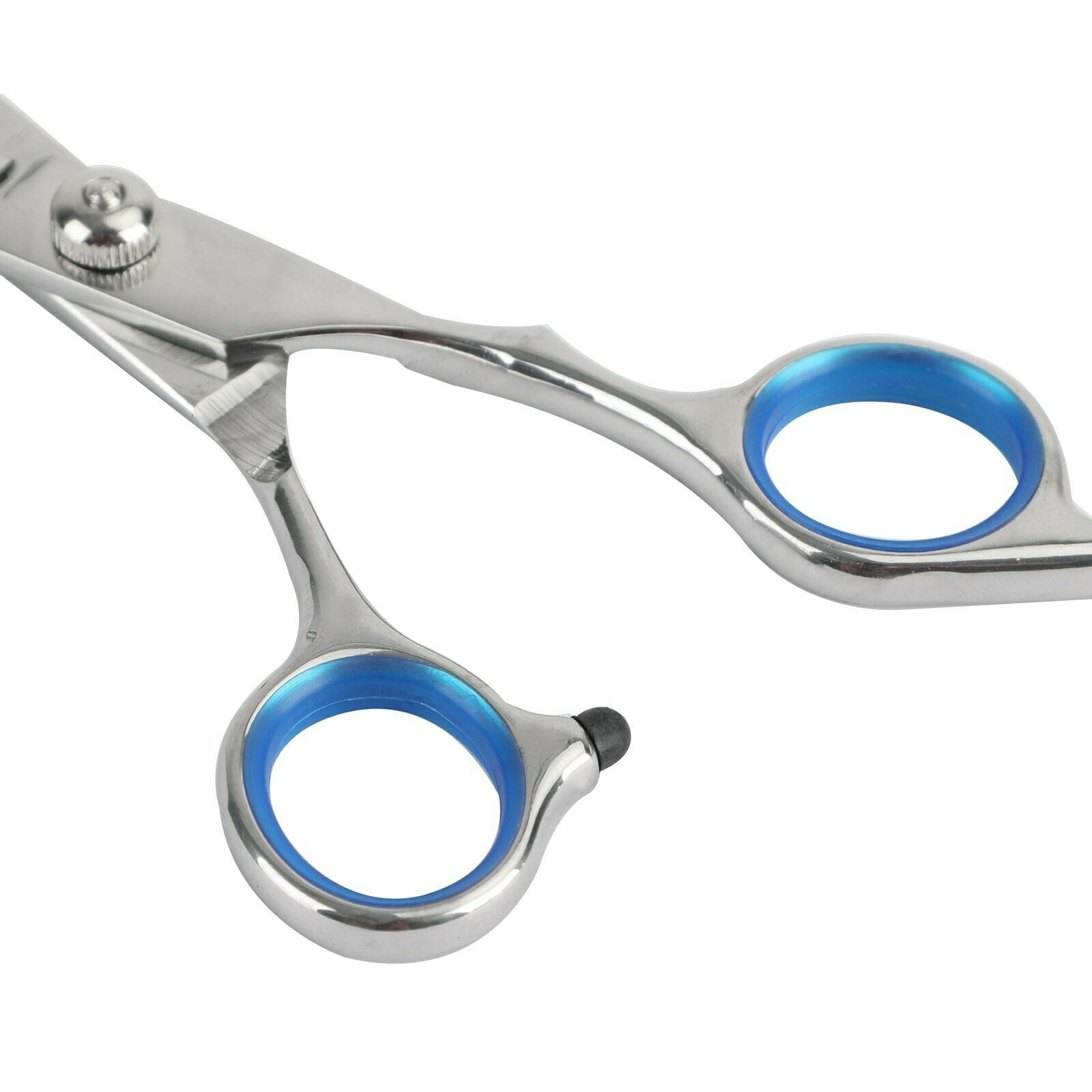 6" Professional Hair Cutting Scissors  Salon Tooth scissors blue finger ring CA