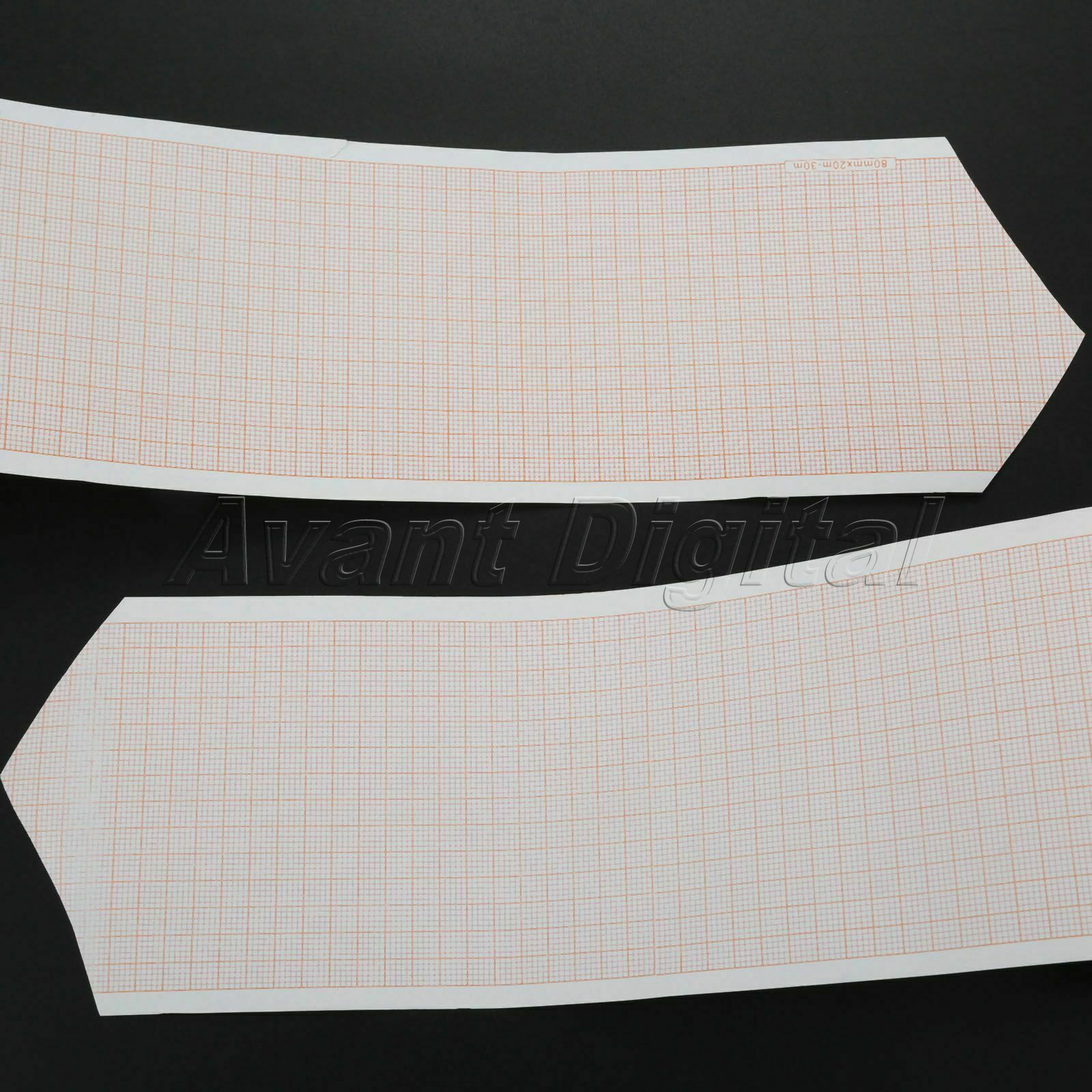 10 Roll 80mm*20m Clinic Thermal Printing Paper For ECG300G ECG Machine 3-channel