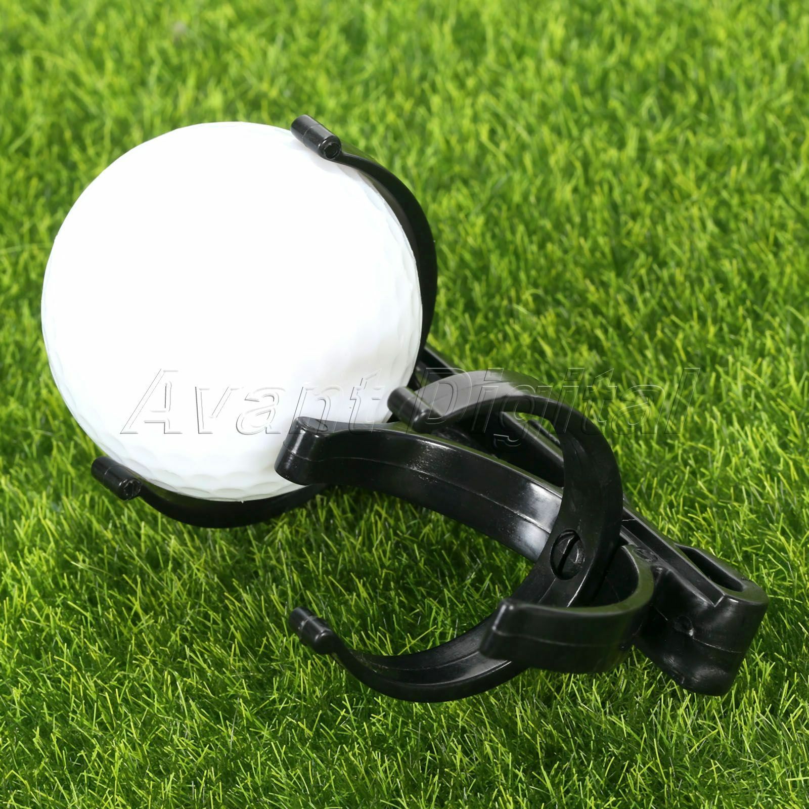 2 x Golf Ball Holder Clip Organizer Black Golfing Club Sports Training Accessory