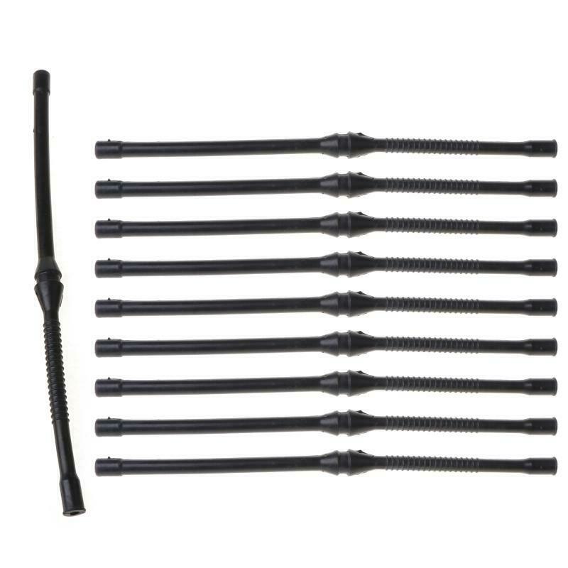 10X Black Fuel Hose Pipe For Chinese Chainsaw 4500 5200 5800 45cc 52cc MT-9999