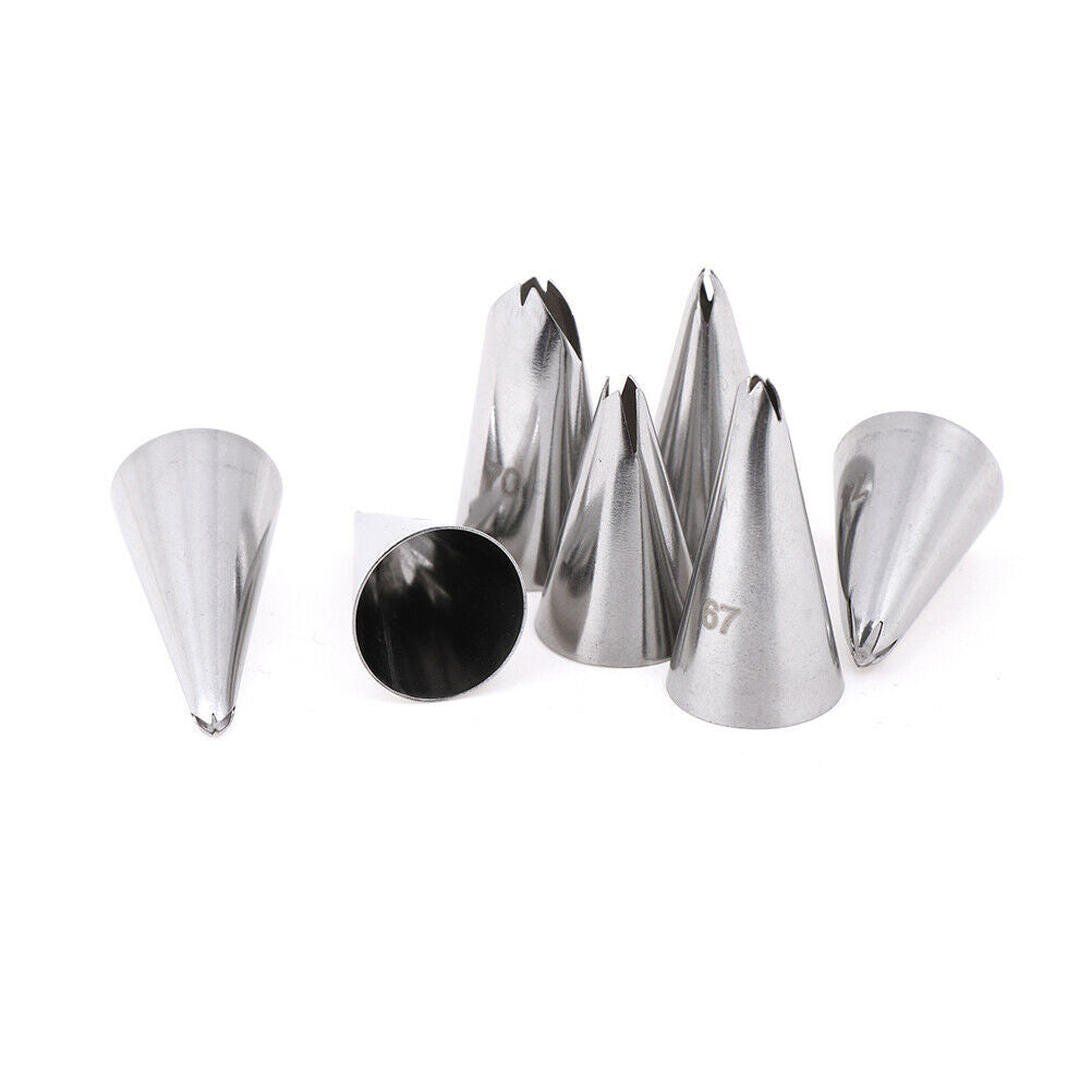 7pcs Leaves Nozzle StainlessSteel Icing Piping Nozzle Pastry Tips Pastry Tool SJ