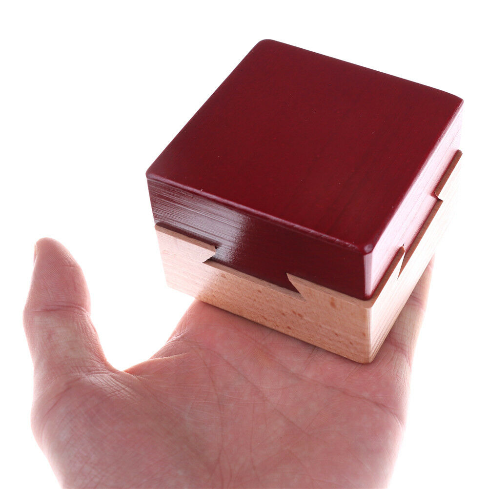 Classic Funny IQ Mind Wooden Magic Box Puzzle Game Brain TeaserEducationalTJCDD