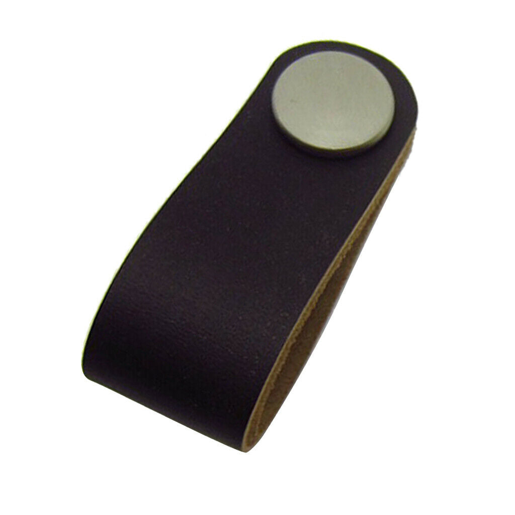 16pcs  Cabinet Drawer Pull,  Handmade  Leather  Pull Handle for Kitchen Cabinet