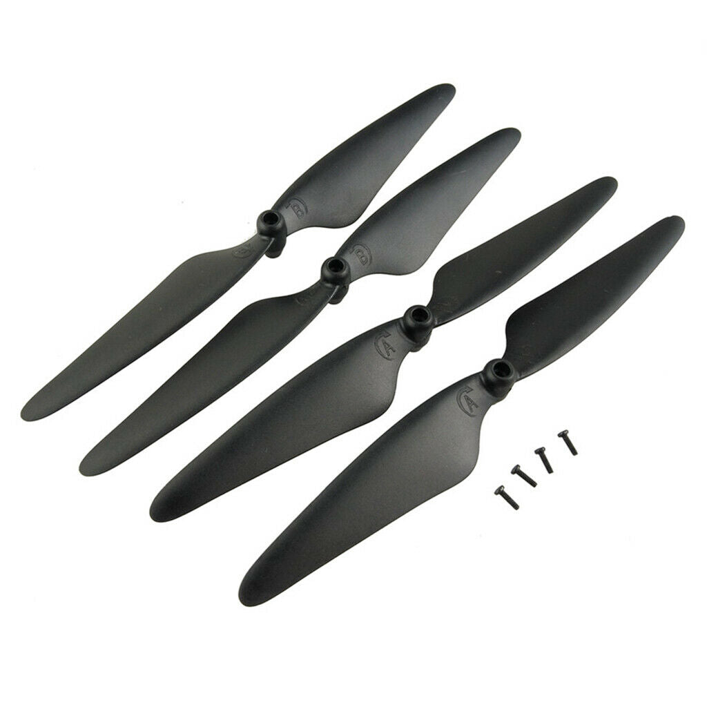 4 Pieces Propeller Blade Motor for   X4 H502S H502E Drone Parts Black