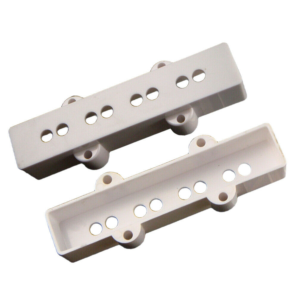 Pack of 2 white bass pickup covers Neck & Bridge for JB Bass