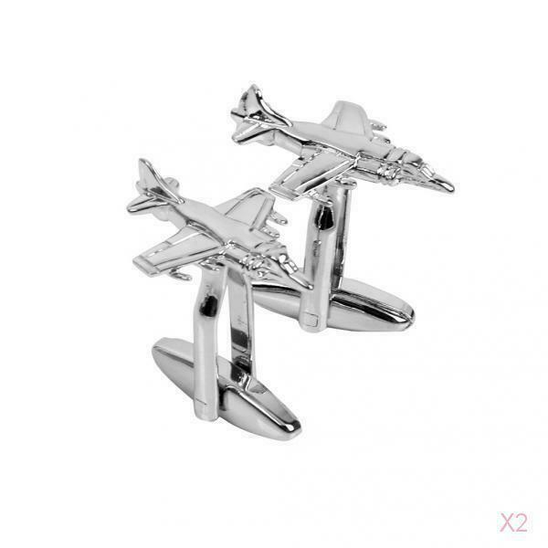 2x Marines Plane Men's Suit Shirt Shirt Cuff Link Cufflinks