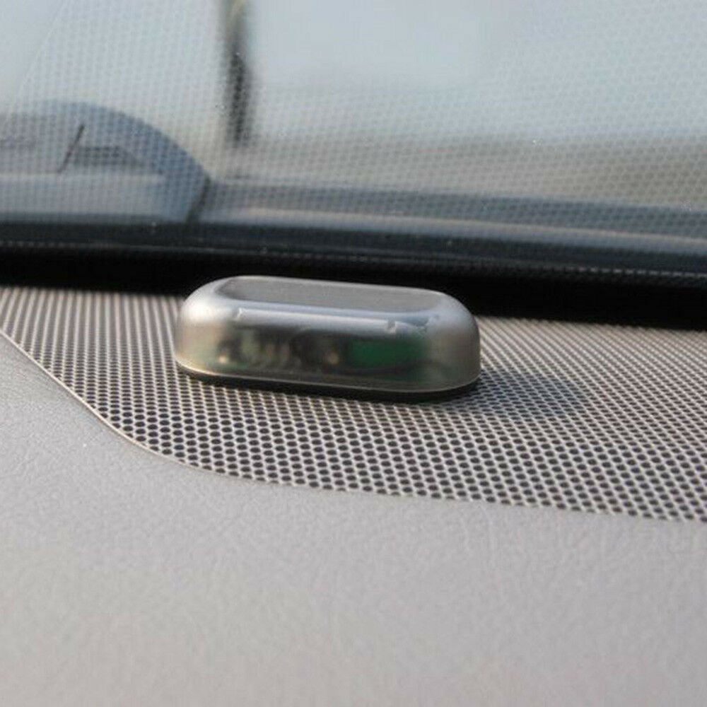 Car Solar Energy Powered LED Alarm Warning Light Anti-theft Flashing Red Lamp